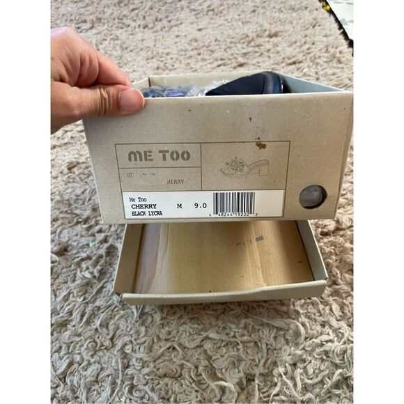 NEW vintage y2k 90s chunky heel mule sandals size 9 - Picture 6 of 6